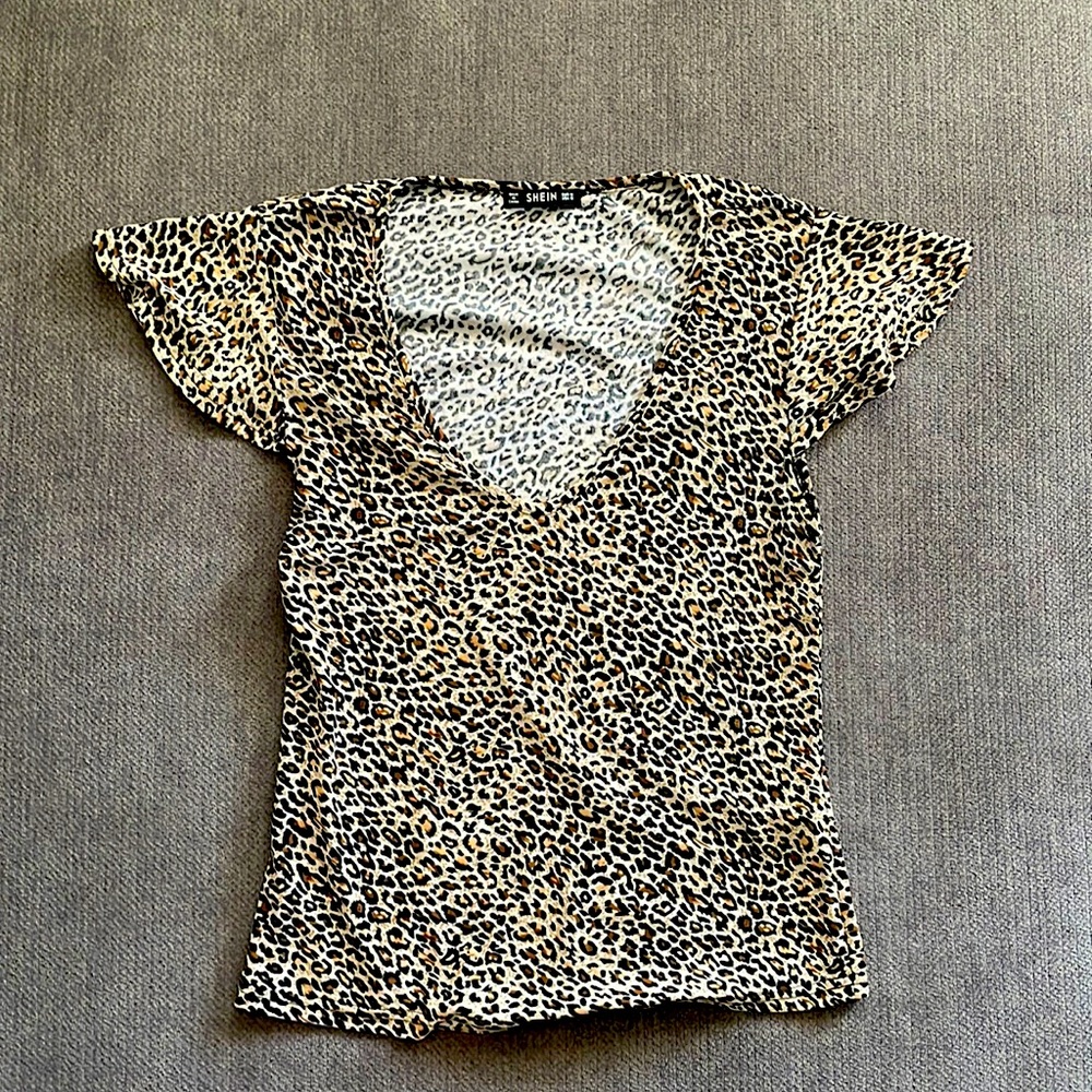 Cheetah Print Blouse